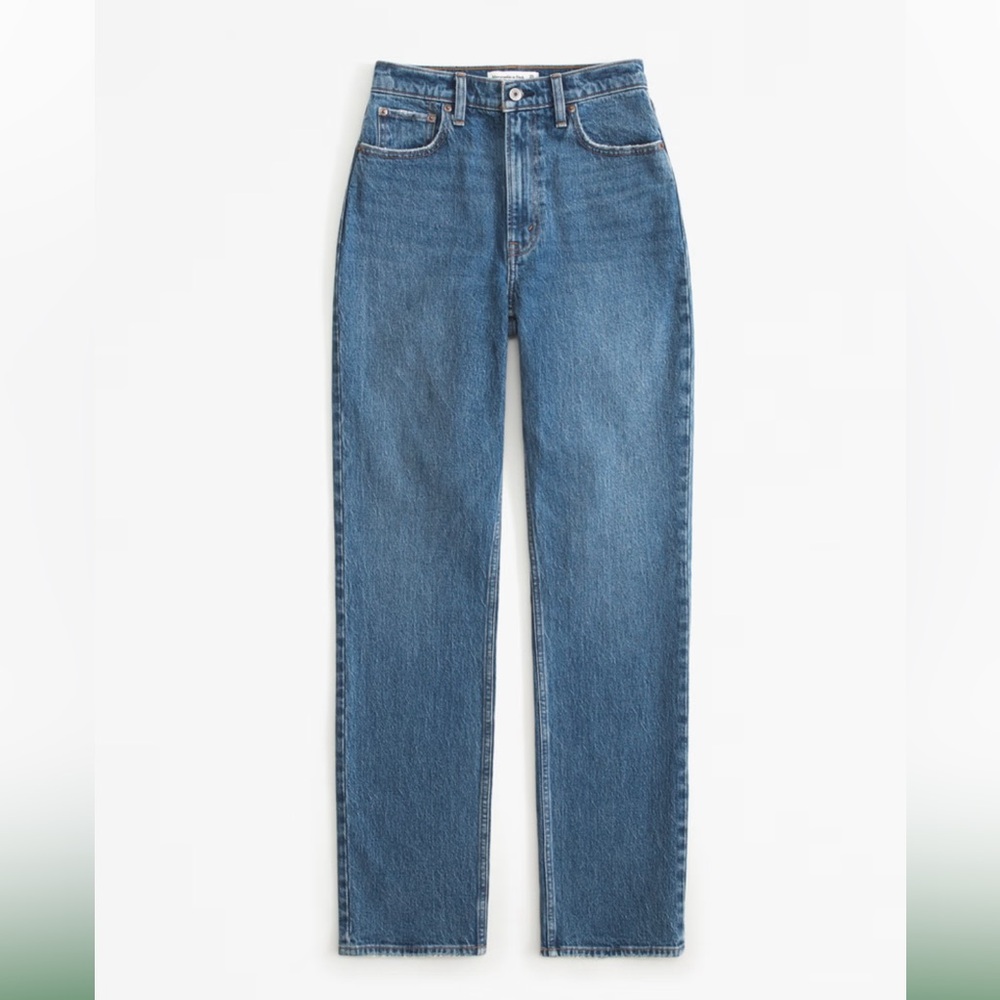 Abercrombie Curve Love Ultra High Waist 90s Straight Jeans